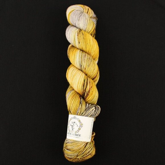 La Bien Aimee Merino DK Yarn 100% SW Merino Wool Hand-Dyed Grellow - Picture 1 of 3